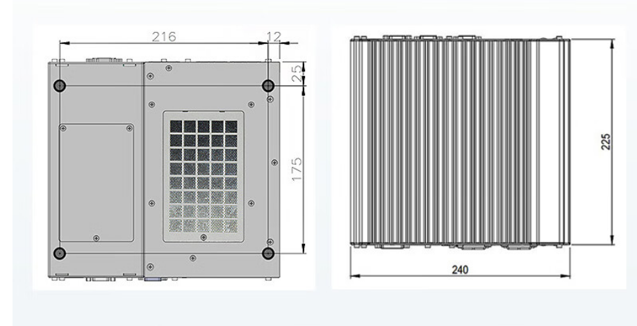 從中可以看出.DTB-3116-Q370的尺寸優(yōu)勢(shì)明顯，具有薄款機(jī)身，機(jī)內(nèi)結(jié)構(gòu)緊湊，占用空間小，節(jié)省為用戶更多空間。。與此同時(shí)這款工控機(jī)重量輕，攜帶、搬運(yùn)便利。